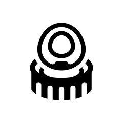 Bottle cap vector icon