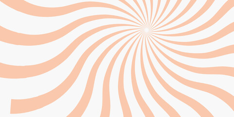 Vector white and orange sunburst background design.