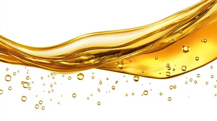 Golden Liquid Splash