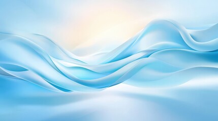 Fototapeta premium Elegant light blue watercolor background with flowing brushstrokes, offering a natural and organic feel.