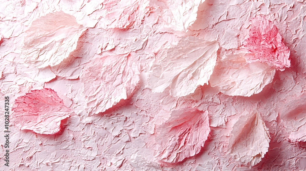 Leinwandbilder pastel pink paper background with high resolution top view copy space : generative ai