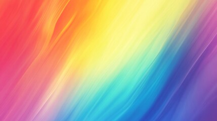 Fototapeta premium Abstract Rainbow Gradient with Diagonal Blurred Lines