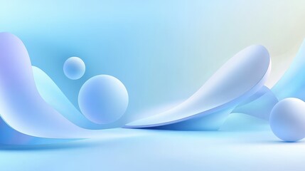 Light blue abstract design background with bold shapes and soft gradients, ideal for modern, creative projects.