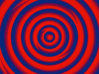 A vibrant and dynamic abstract background featuring a swirling pattern of red and blue circles.