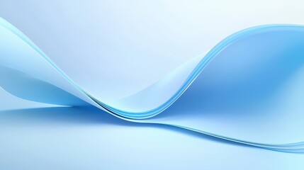 Obraz premium Minimal pastel light blue background with smooth color transitions, perfect for clean, modern design projects.