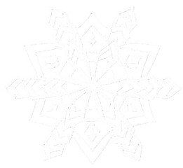 Christmas Snowflakes in Winter
