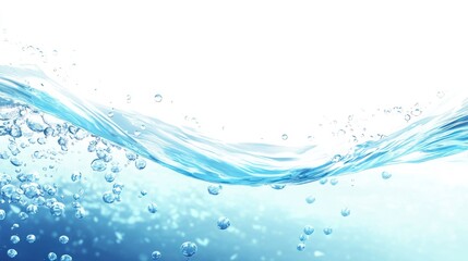 Water Wave With Bubbles