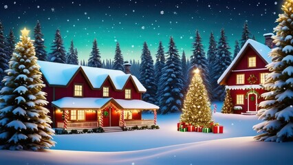 Fototapeta premium Christmas background ipad