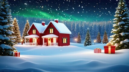 Fototapeta premium Christmas background ipad