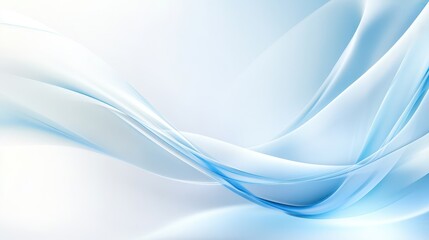 Obraz premium Soft, blended light blue and white background, offering a serene and professional look, ideal for presentations.