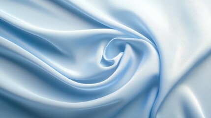 Obraz premium Soft light blue fabric background with gentle folds and texture, creating a calming, natural design.