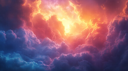 Fototapeta premium fire in the sky