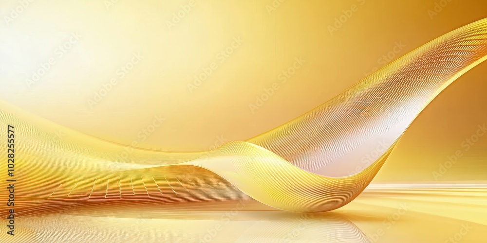 Poster yellow abstract background with geometric patterns and subtle gradient effects.