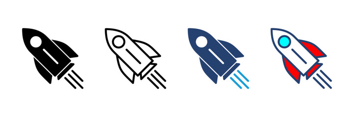 Rocket icon vector. Startup icon vector.