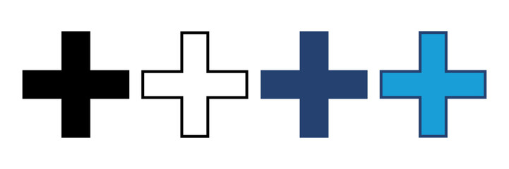 Plus Icon vector. Add plus icon