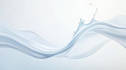 Abstract blue liquid flow with dynamic, smooth, and elegant three-dimensional rendering, showcasing a futuristic design with vibrant energy