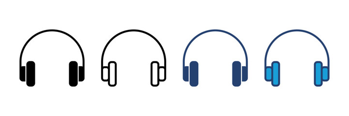 Headphone icon vector. Headvector icon symbols