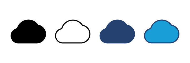 cloud icon vector. cloud vector icon