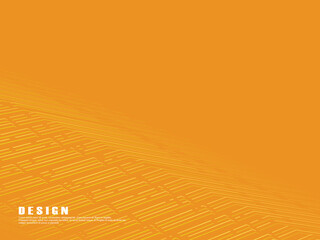 Premium orange background design with diagonal gradient gold lines pattern. Vector horizontal template for digital luxury business banner, formal invitation, luxury voucher, gift certificate, etc.