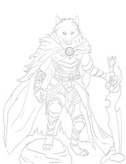 The wolf warrior on the night