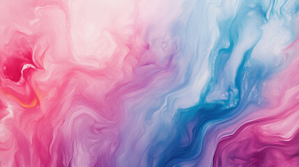Obraz premium Abstract liquid marble texture in shades of pink and blue