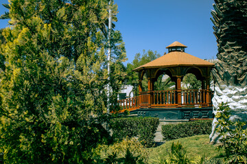 pergola located in the plaza of characato