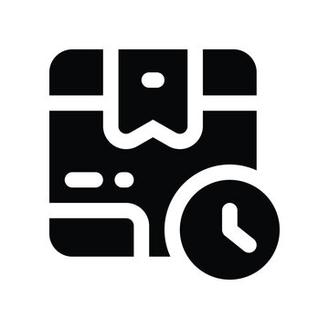recommend clip art: delivery estimation icon. vector glyph icon for your website, mobile, presentation, and logo design.