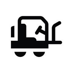 forklift icon. vector glyph icon for your website, mobile, presentation, and logo design.
