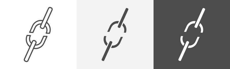 unlinked icon Flat design on isolated background