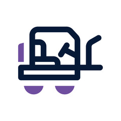 forklift icon. vector dual tone icon for your website, mobile, presentation, and logo design.