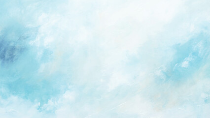 Abstract watercolor paint background with dark blue color tones creating a tranquil Clouds in the blue sky.