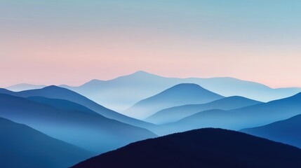 Fototapeta premium Serene Mountain Landscape