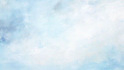 Abstract watercolor paint background with dark blue color tones creating a tranquil Clouds in the blue sky.
