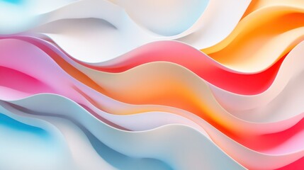 Abstract Colorful Wave Design