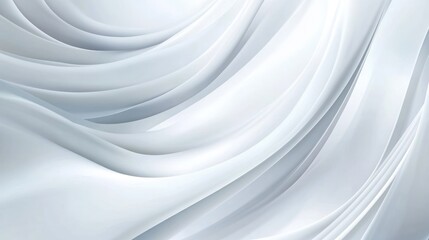 Abstract White Fabric Waves