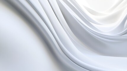 Abstract White Curves