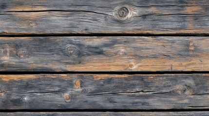 Obraz premium Weathered Wooden Plank Texture with Knots and Grain