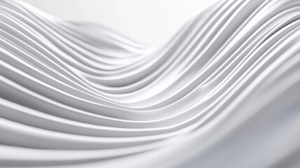 Abstract White Curves