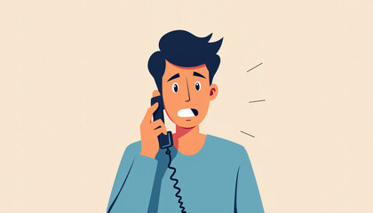 Man stressed at work