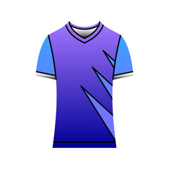 Sports Shirt Gradient Illustration for football, basketball, hockey ball, volleyball, racing, gaming Shirt.