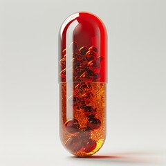 Realistic 3D Render of a Medicinal Pill