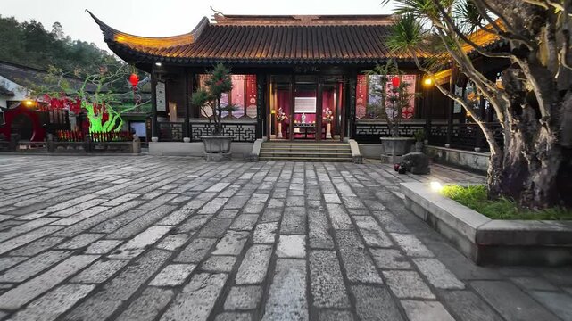 private garden with jiangnan style,named zhanyuan,in zhongshan,guangdong