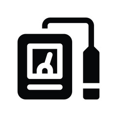 geiger counter icon. vector glyph icon for your website, mobile, presentation, and logo design.
