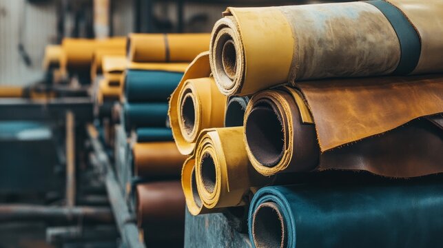 Tanning industry trends visualized, showing data on global leather production, demand for sustainable practices, and emerging markets for eco-friendly tanning processes - Powered by Adobe