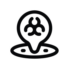 location icon. vector line icon for your website, mobile, presentation, and logo design.