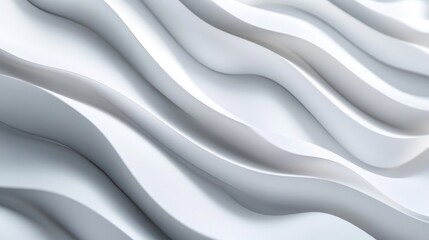 Obraz premium Abstract White Waves