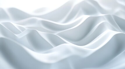 Obraz premium Abstract White Wavy Texture