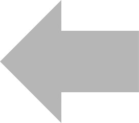 Left arrow icon. Navigation pointer sign
