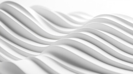 Obraz premium Abstract White Wave Pattern