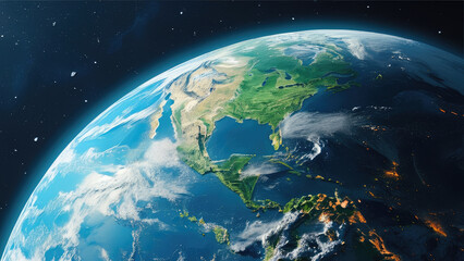 Earthrise Over the Moon: A View from Space